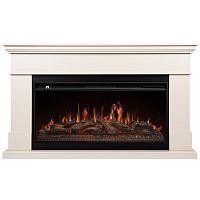 Каминокомплект: Очаг Royal Thermo Aurora RTFP/P-AR40LS, портал California 42/40/36, молочный
